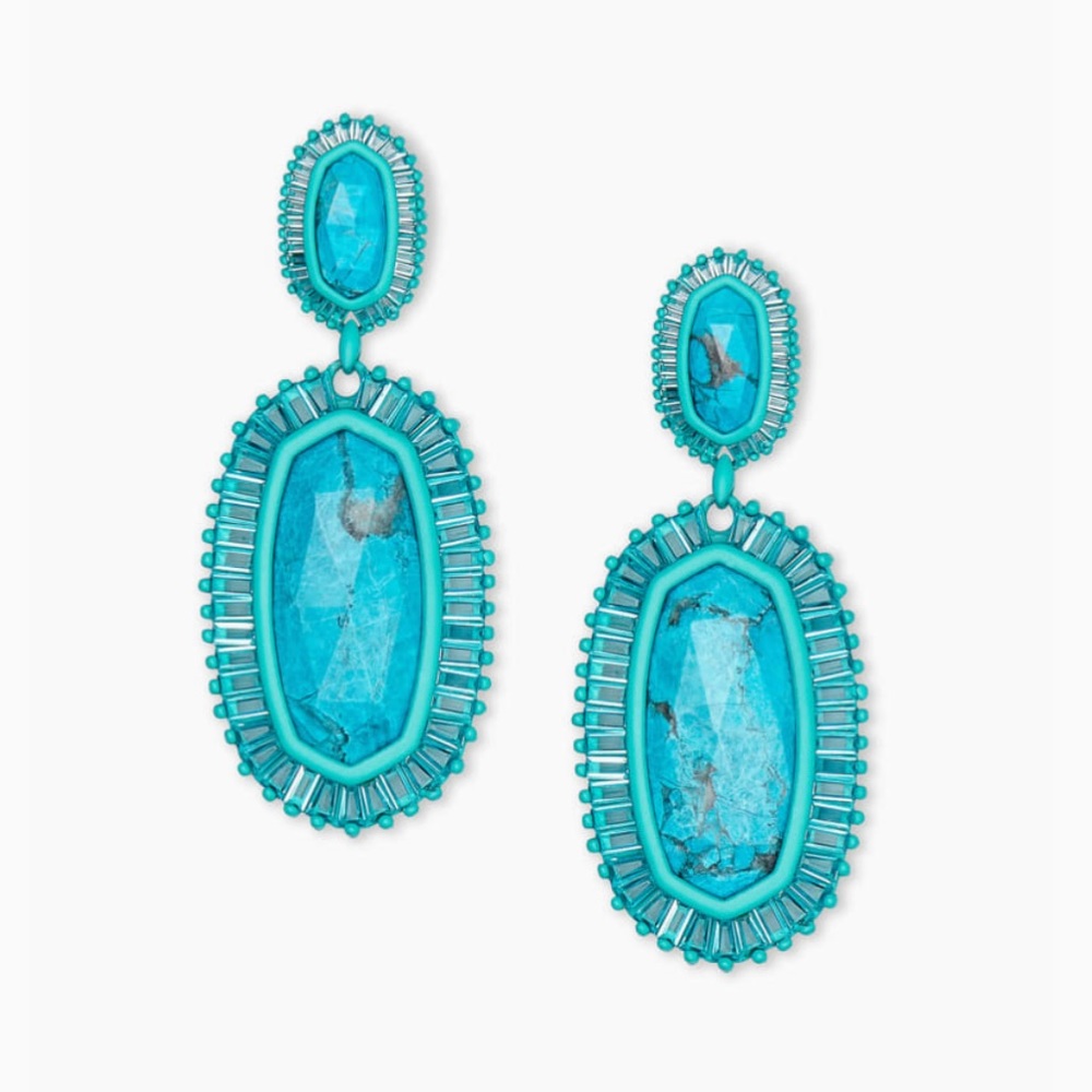 Kendra Scott Kaki Statement Earrings